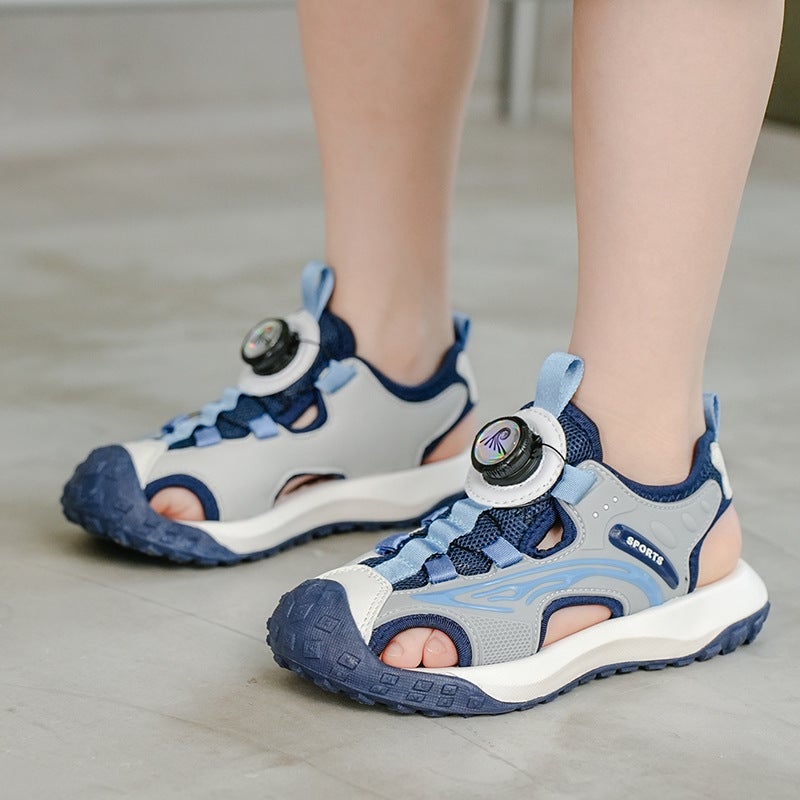 Children'S Baotou Sandals Boys Summer Beach Shoes Anti-Slip Soft Sole Medium And Large Children'S Sports Sandals - Image 5