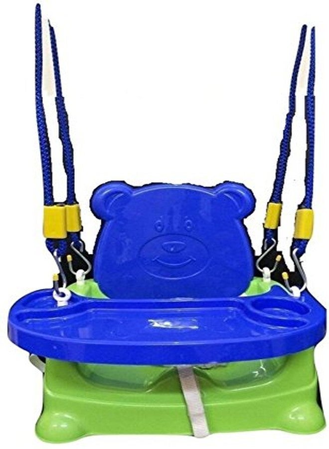 Welo Plastic Honey Bee 5 in 1 Baby Booster Seat Swing -Green (Multicolour) - Image 1