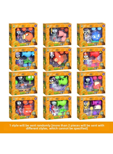 Authentic Plant Zombies Toy Set For Boys Kids Ages 3-4 Shootable Zombie Set Pea Shooter Complete Plastic Figurines-Color:686-138S: 1 Random Model (cannot Be Specified)