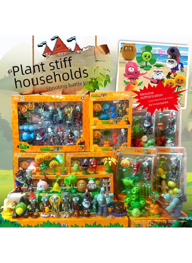 null - Authentic Plant Zombies Toy Set For Boys Kids Ages 3-4 Shootable Zombie Set Pea Shooter Complete Plastic Figurines-Color:686-138S: 1 Random Model (cannot Be Specified) - Image 1