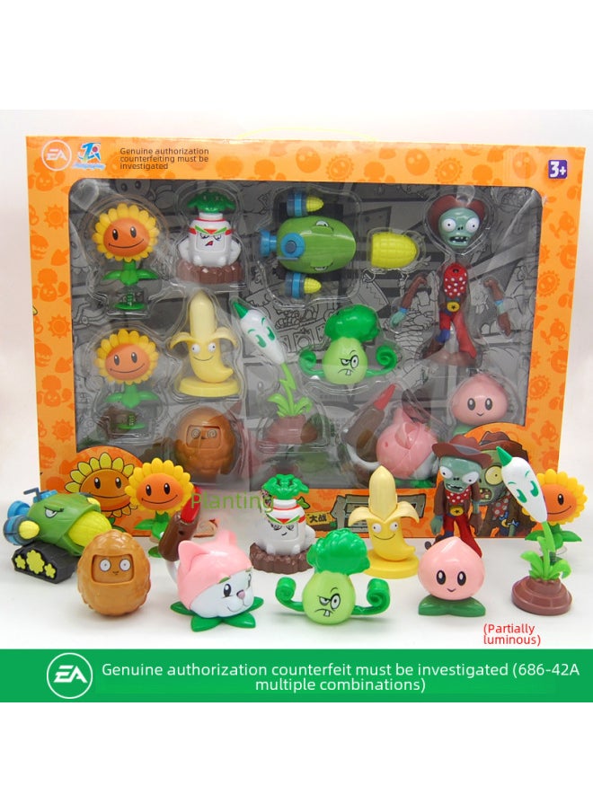 null - Authentic Plant Zombies Toy Set For Boys Kids Ages 3-4 Shootable Zombie Set Pea Shooter Complete Plastic Figurines-Color:686-138S: 1 Random Model (cannot Be Specified) - Image 1