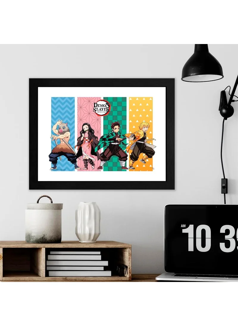 أبيستايل ABYstyle DEMON SLAYER - Framed print "Group" (30x40)