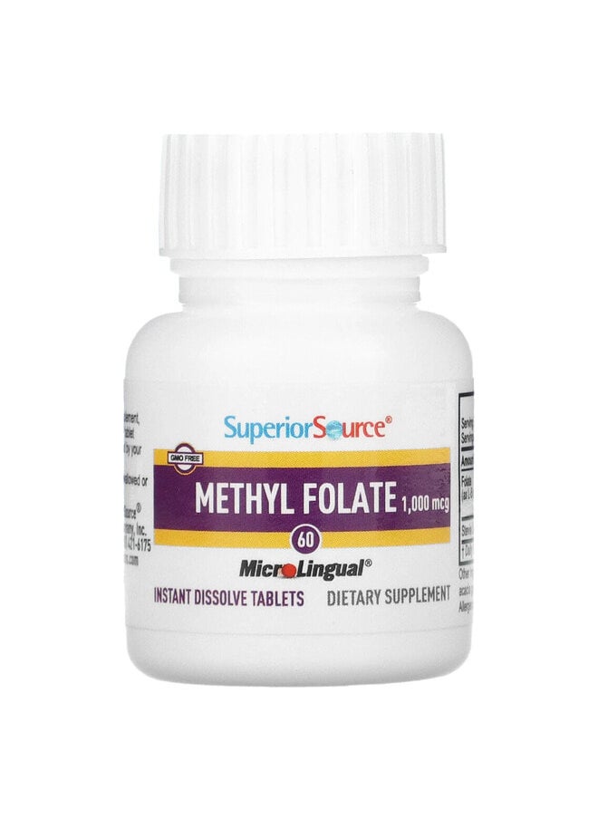 Superior Source Methyl Folate, 1,000 mcg, 60 Instant Dissolve Tablets  - Image 3