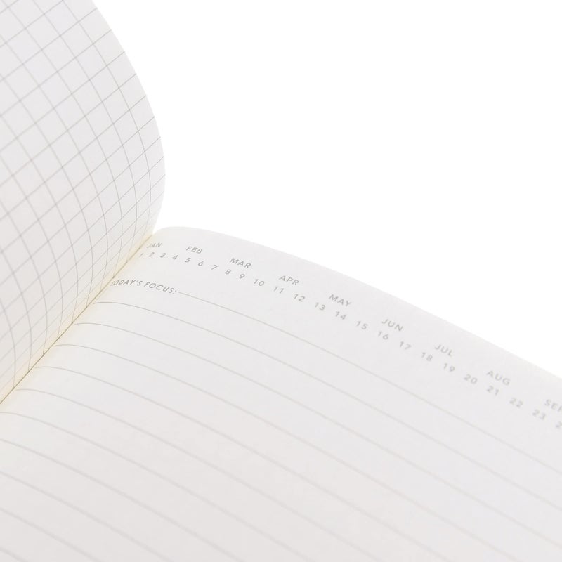 Graphique Weekly Vinyl Journal - Dreams Design - 6" x 8", 120 Lined Pages - Features Year in Review Page - Image 4