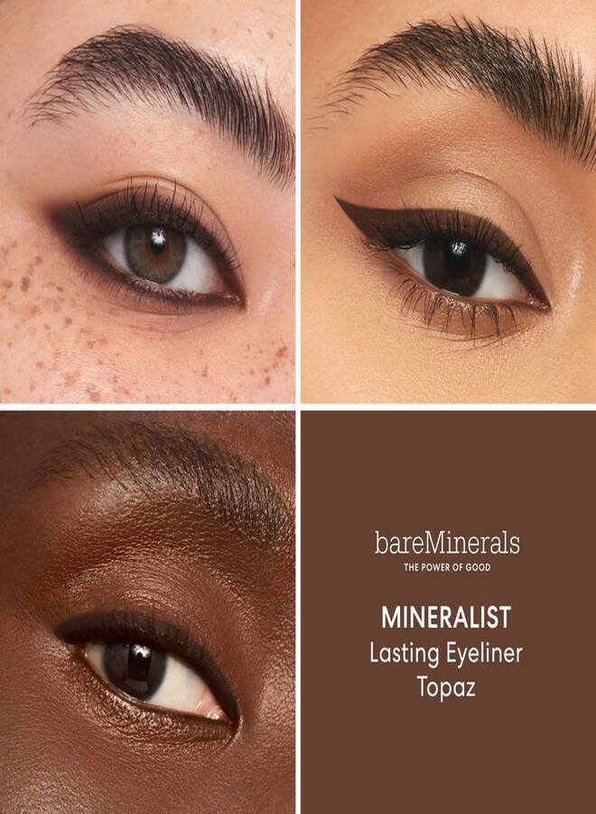 bareMinerals Mineralist Lasting Eyeliner – Topaz| Long-Wear Waterproof Creamy Retractable Pencil Eyeliner with Avocado Oil & Aloe Vera – 0.35 g - Image 2