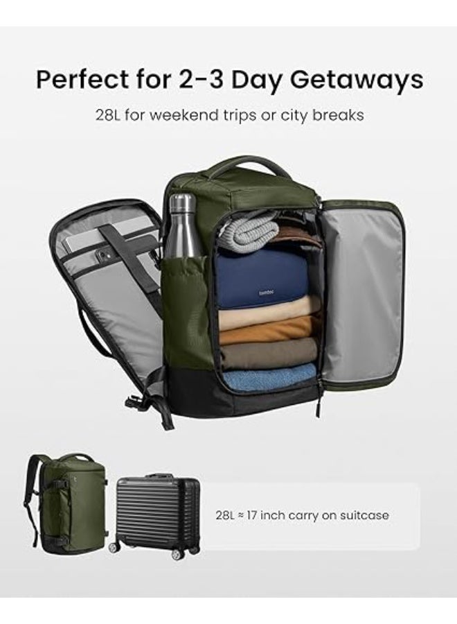 Tomtoc Navigator-T66 Liteway 28L Travel Backpack – TSA-Friendly Carry-On Laptop Backpack Fits 16 Inch, Clamshell Business Weekender Bag with YKK Zippers, Lightweight Water-Resistant Rucksack - Image 3