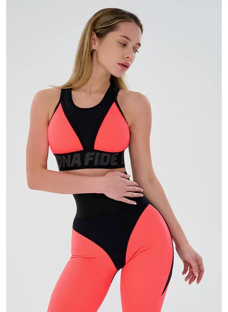 Bona Fide Top for Top Neon Orange High Support Sports Bra for Women for Women | Best Price UAE