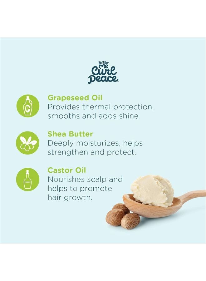 Just for Me Curl Peace Nourishing Hair & Scalp Butter - Hydrates & Soothes, Contains Grapeseed Oil, Shea Butter, Castor Oil, Prevents Breakage, Increases Softness, No Animal Testing, 4 oz - Image 2