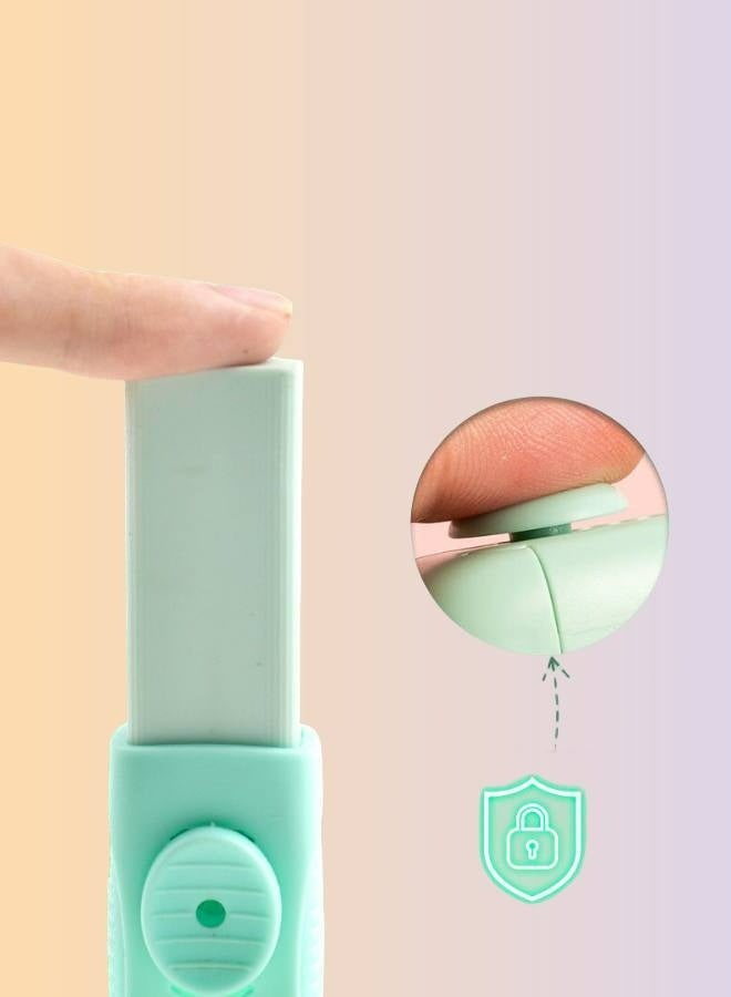 8-Piece Sliding Retractable Pencil Erasers - 4 Cute Colors with Dynamic Push-Pull Design, Includes 4 Expandable Erasers and 4 Refill Erasers for Students and Creatives - Image 4