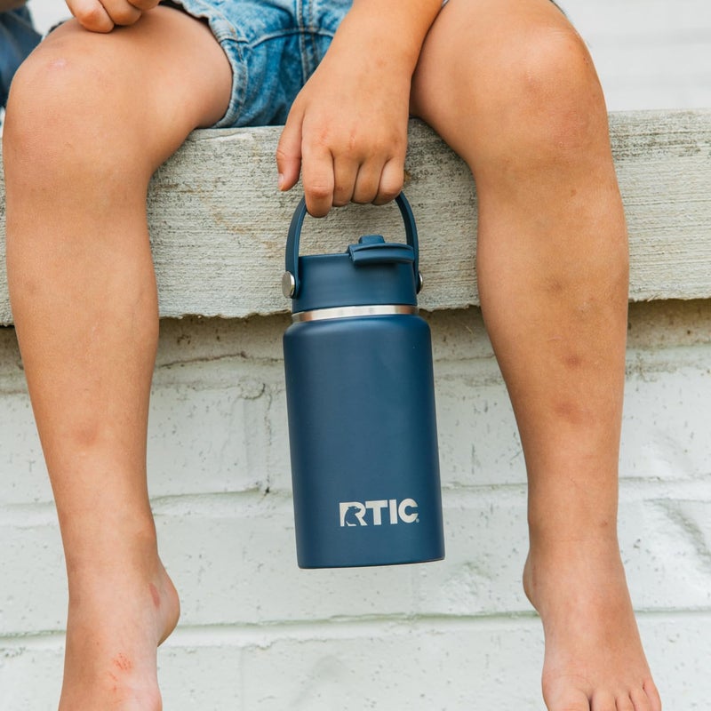 RTIC 32oz Outback Water Bottle, Ceramic Lined, Insulated, Stainless Steel, Double Wall Vacuum-Insulation, Leak-Proof Lid, BPA-Free Water Flask Hiking, Running, Sports, Outdoor, Navy - Image 5