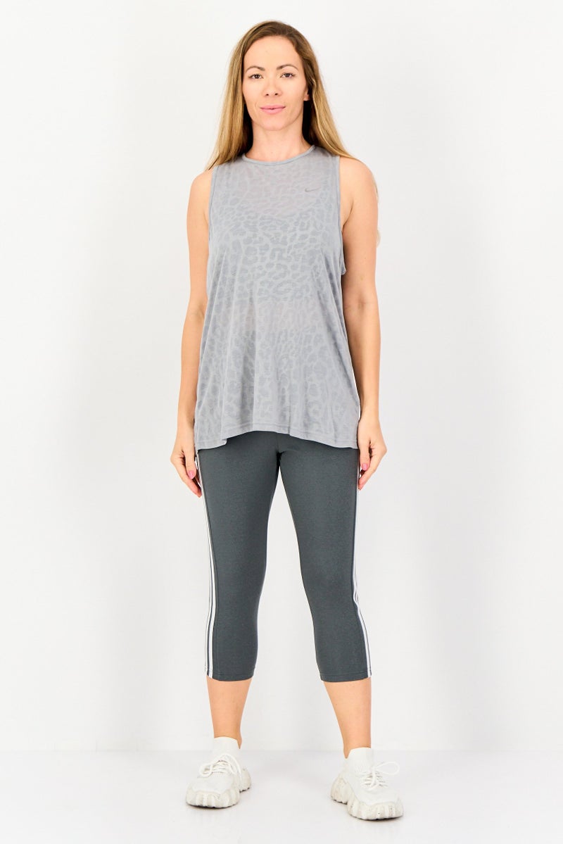 Nike Women Dri Fit Sleeveless Training Top, Grey - Image 3