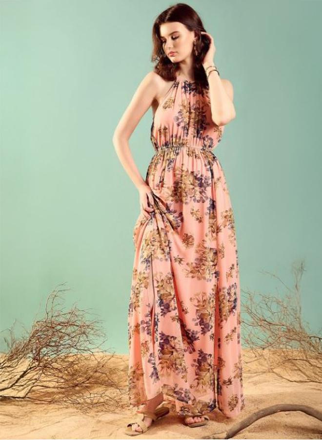 Kassually Floral Halter Maxi Dress - Image 2