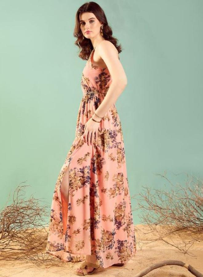 Kassually Floral Halter Maxi Dress - Image 3