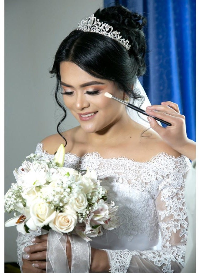 Cocide Tiara Crystal Crowns Princess Rhinestone Crown with Combs Bride Headbands Bridal Wedding Prom Birthday Party Hair Accessories Jewelry for Women Girls (Silver) - Image 3