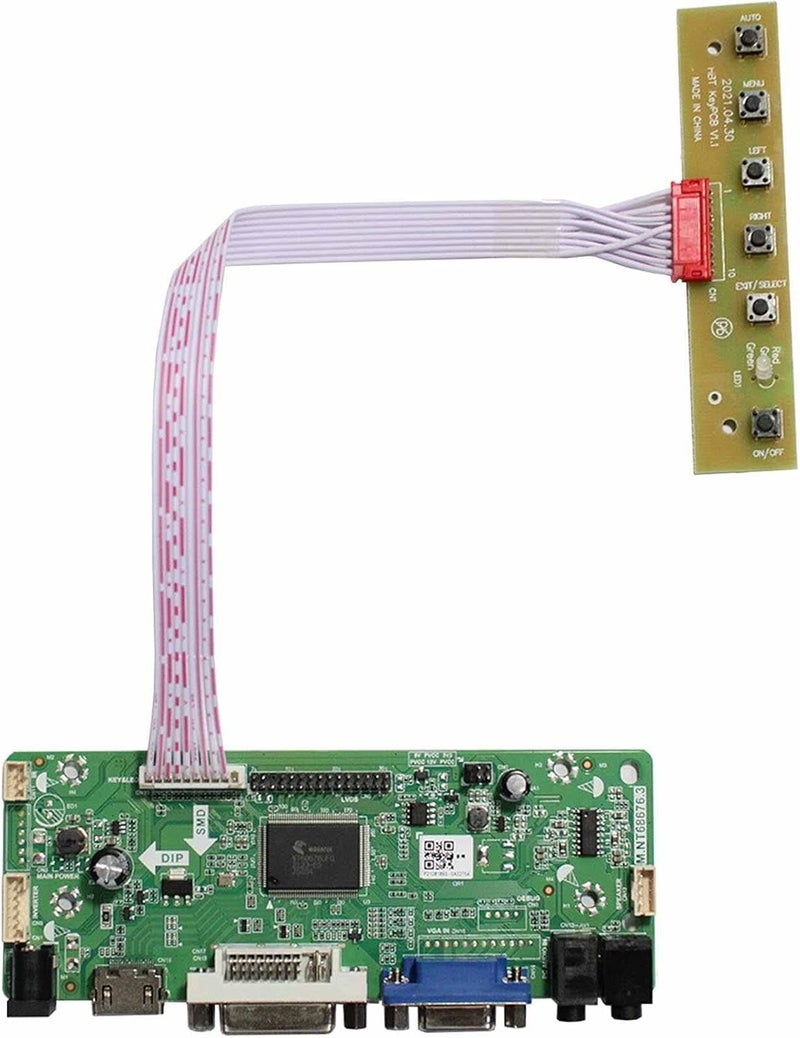 VSDISPLAY DVI VGA Audio LCD Controller Board Fit for 17 inch 4:3 1280X960 DV170YGZ-N10 DV170YGM-N10 - Image 1