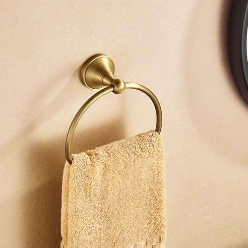 NIMURY Antique Hand Towel Holder Toilet Paper Holder 2 Pieces Set Bathroom Hardware Towel Ring Tissue Roll Holder Toilet Tissue Holder Antique Bathroom Accessories Set Wall Mount Stainless Steel - Image 3