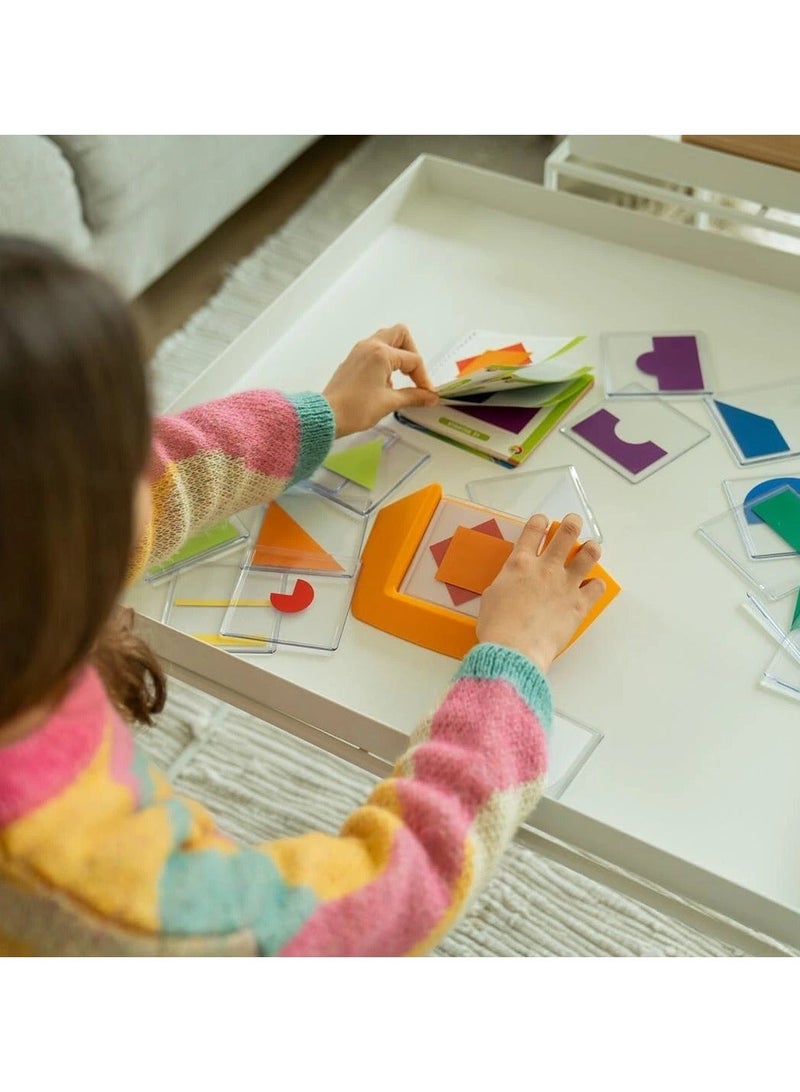 لعبة الألغاز الذكية كولور كود، لعبة تفكير وتحديات للأطفال، بازل منطقي ثلاثي الأبعاد، 100 تحدي، لعبة تعليمية لتطوير التفكير والمهارات البصرية، مناسبة لعمر 5 سنوات فأكثر، لعبة ستيم تعليمية - Image 1