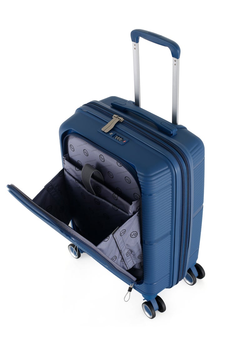 H.T H.T Luggage Bag, Hard Case Polypropylene (PP) Material, 8x360 Degree Rotation Spinner Wheels, Matching Color Suitcases, Expandable Trolley Bag, Telescopic Handle, TSA Lock, SKU 13627  - Image 2