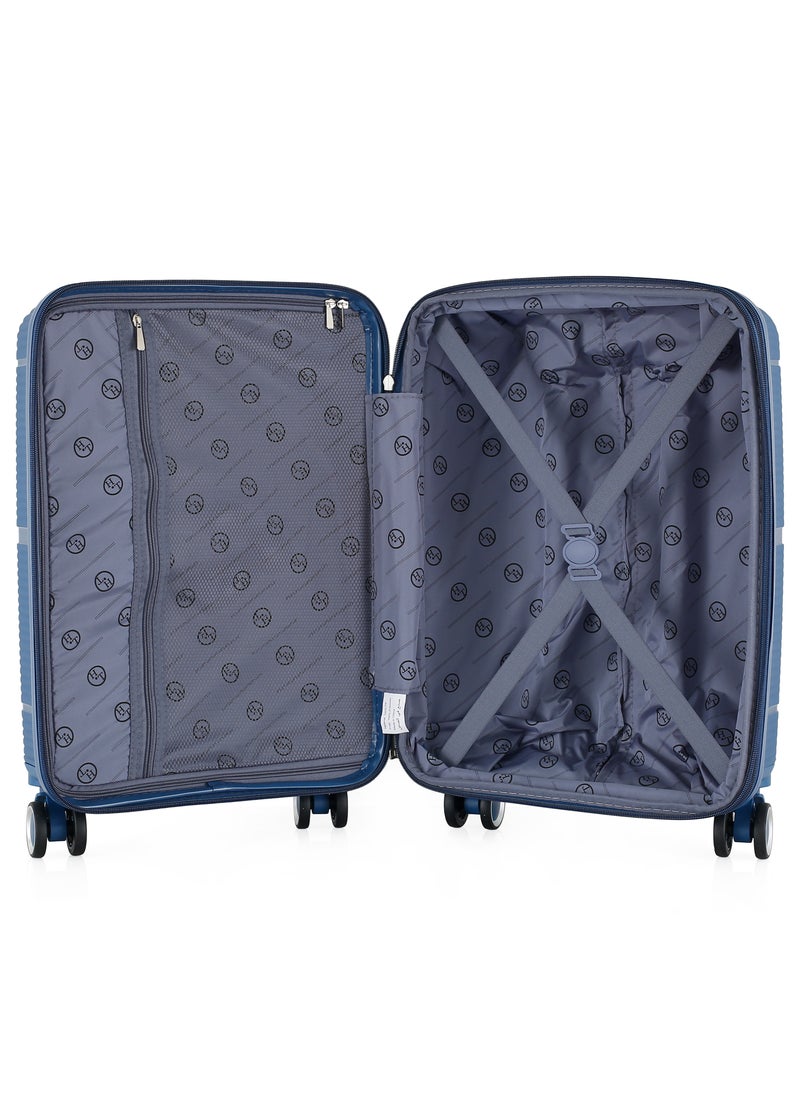 H.T H.T Luggage Bag, Hard Case Polypropylene (PP) Material, 8x360 Degree Rotation Spinner Wheels, Matching Color Suitcases, Expandable Trolley Bag, Telescopic Handle, TSA Lock, SKU 13627  - Image 4