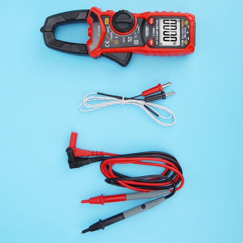 HT206 AC/DC Mini Digital Clamp Meter For Measuring Voltage AC Current Resistance (HT206B) - Image 4