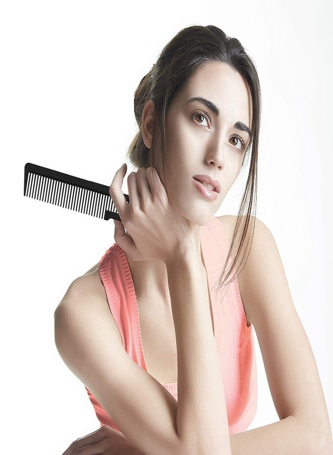 E-DUNIA® Flat Top Cutting Comb, Carbon Clipper Cutting Comb, Black Professional Grade With Easy To Use Handle [ Pack of 3 ] - Image 4