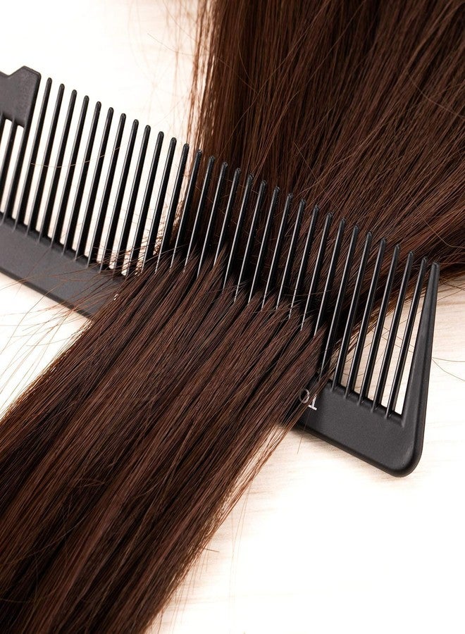 E-DUNIA® Flat Top Cutting Comb, Carbon Clipper Cutting Comb, Black Professional Grade With Easy To Use Handle [ Pack of 3 ] - Image 5