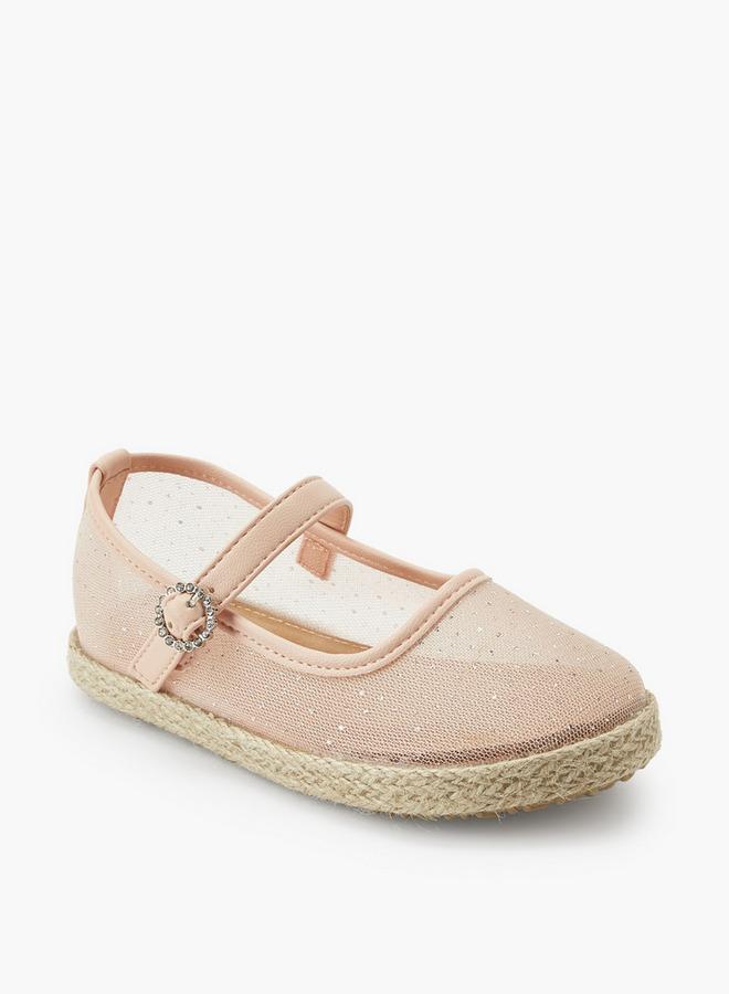 Peppermint Girls Hook & Loop Espadrille Mary Jane Shoes - Image 2