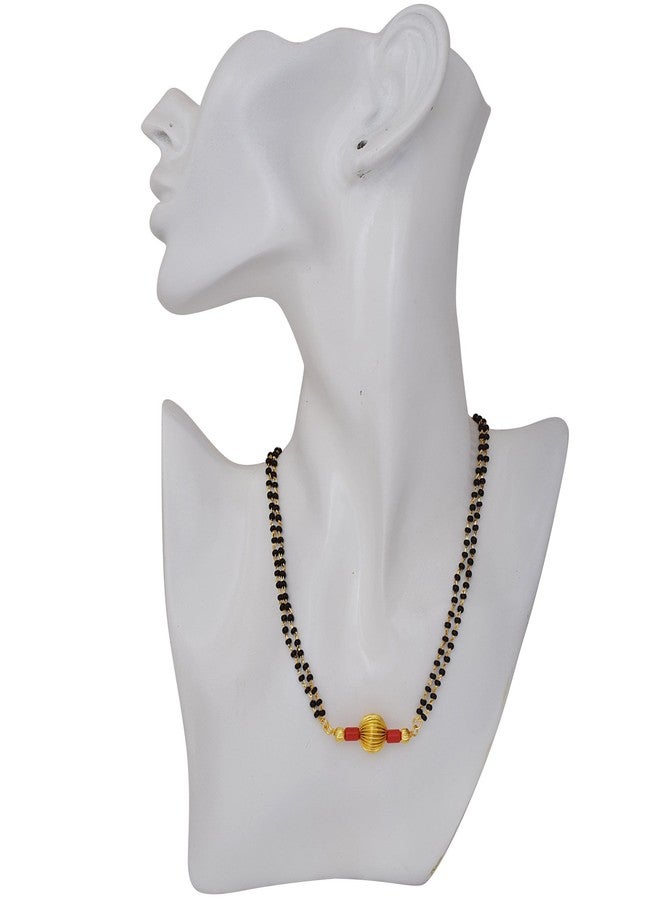 Memoir Gold Plated Brass, Ball Bead Design, Fashion Mangalsutra Women Traditional - Image 5
