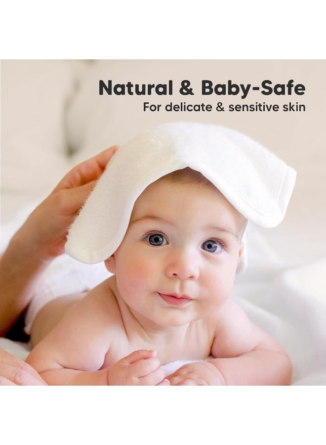 KeaBabies 6-Pack Baby Washcloths - Soft Viscose Derived from Bamboo Washcloth, Baby Wash Cloths, Baby Wash Cloth for Newborn, Kids, Bath Baby Towels, Face Towel, Face Cloths for Washing Face - Image 5