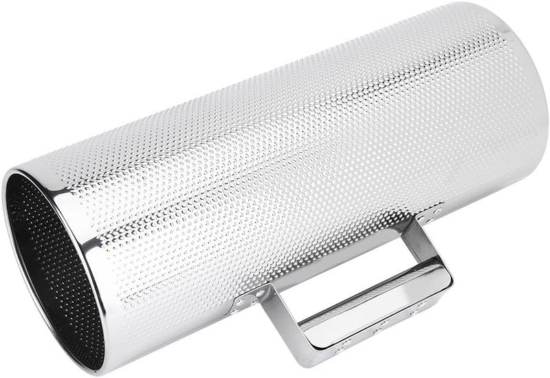 Dilwe Professional Stainless Steel Guiro with Scraper Musical Training Tool for Bands, Concert, Stage Performance - Silver - Image 1