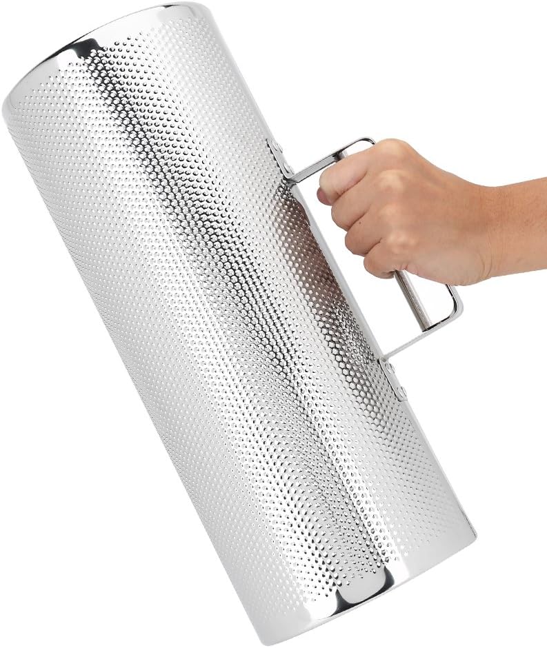 Dilwe Professional Stainless Steel Guiro with Scraper Musical Training Tool for Bands, Concert, Stage Performance - Silver - Image 4