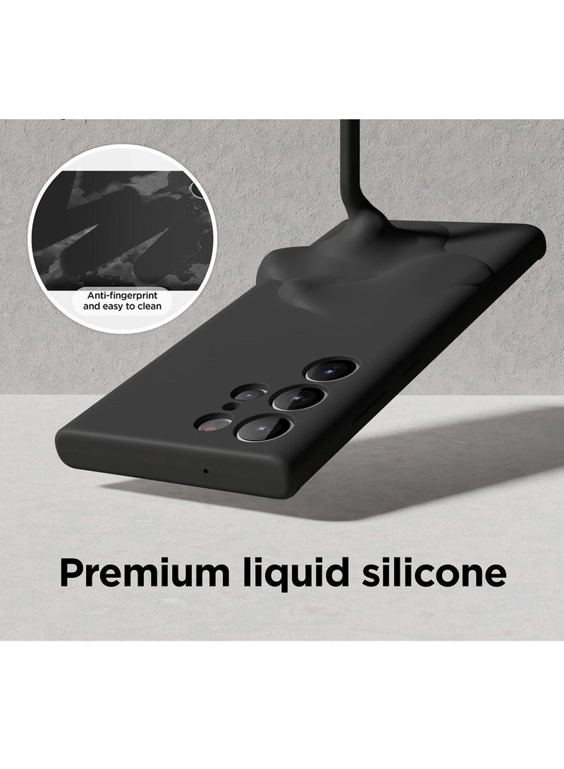 BORTONY Samsung S22 Ultra Case Premium Liquid Soft Silicone Camera Protective Cover with Inside Microfiber Lining - Image 3