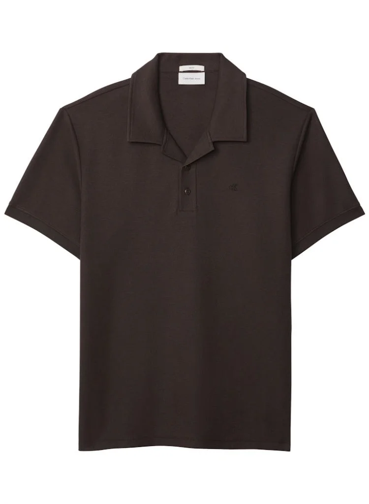 Calvin Klein Jeans Mulch Waffle Texture Polo Shirt for Men | Best Price UAE