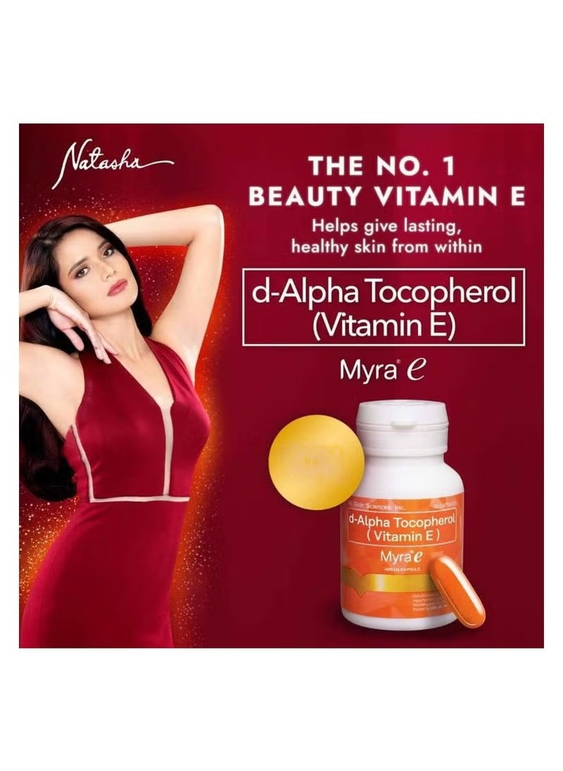 Myra E - Myra E 400 IU Vitamin E d-Alpha Tocopherol (30 Capsule) - Image 1