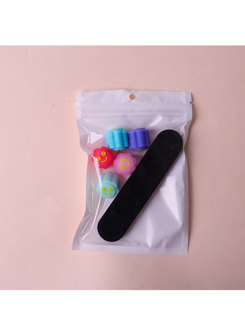 Gonggi Korean Game Catch Stones Game Kids Throw Stones Multiplayer Interactive Game Toy-Specifications:Smiley Stone + Long Base