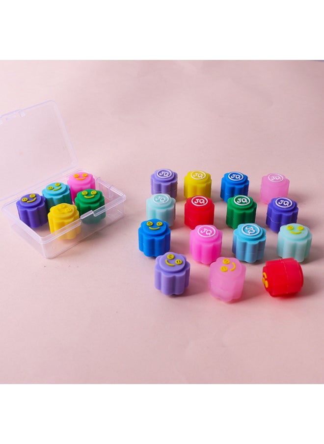 Gonggi Korean Game Catch Stones Game Kids Throw Stones Multiplayer Interactive Game Toy-Specifications:Smiley Stone + Long Base  - Image 5