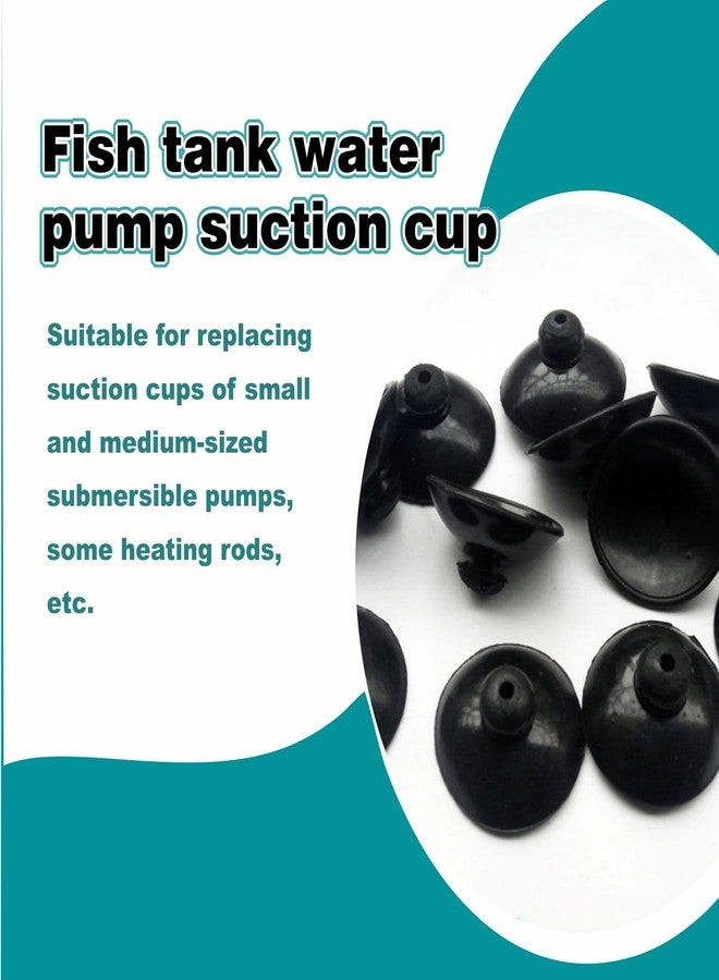 OHEETU 12PCS 28mm Black Fish Tank Suction Cup Clips Hose Holder for Aquarium Pump Heater Tube Aeration Setup - Image 3