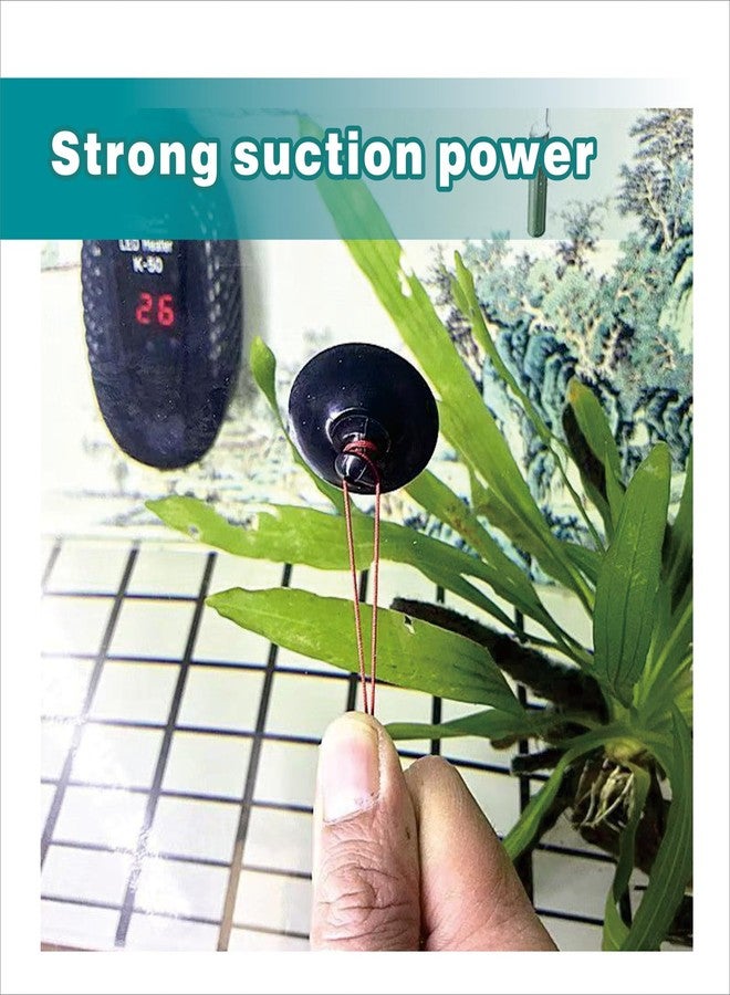 OHEETU 12PCS 28mm Black Fish Tank Suction Cup Clips Hose Holder for Aquarium Pump Heater Tube Aeration Setup - Image 4
