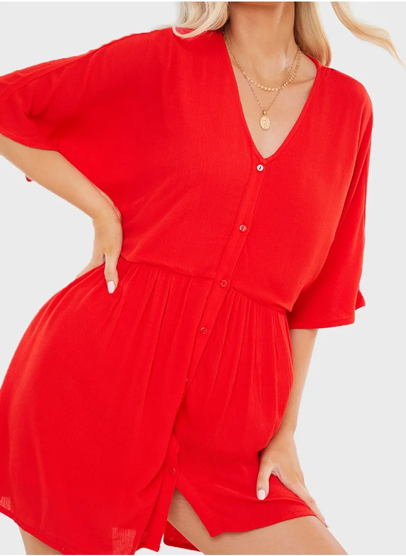 In the style Cheesecloth Trapeze Dress