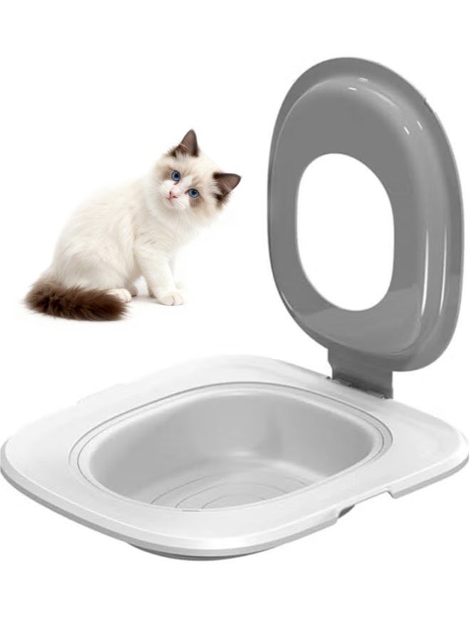 Cat Toilet Trainer, Eco-Friendly, ABS Material, Universal Fit, Detachable Design,Pet Hygiene And Cleaning, Portable And Easy-To-Use Cat Toilet Training Device - Image 1