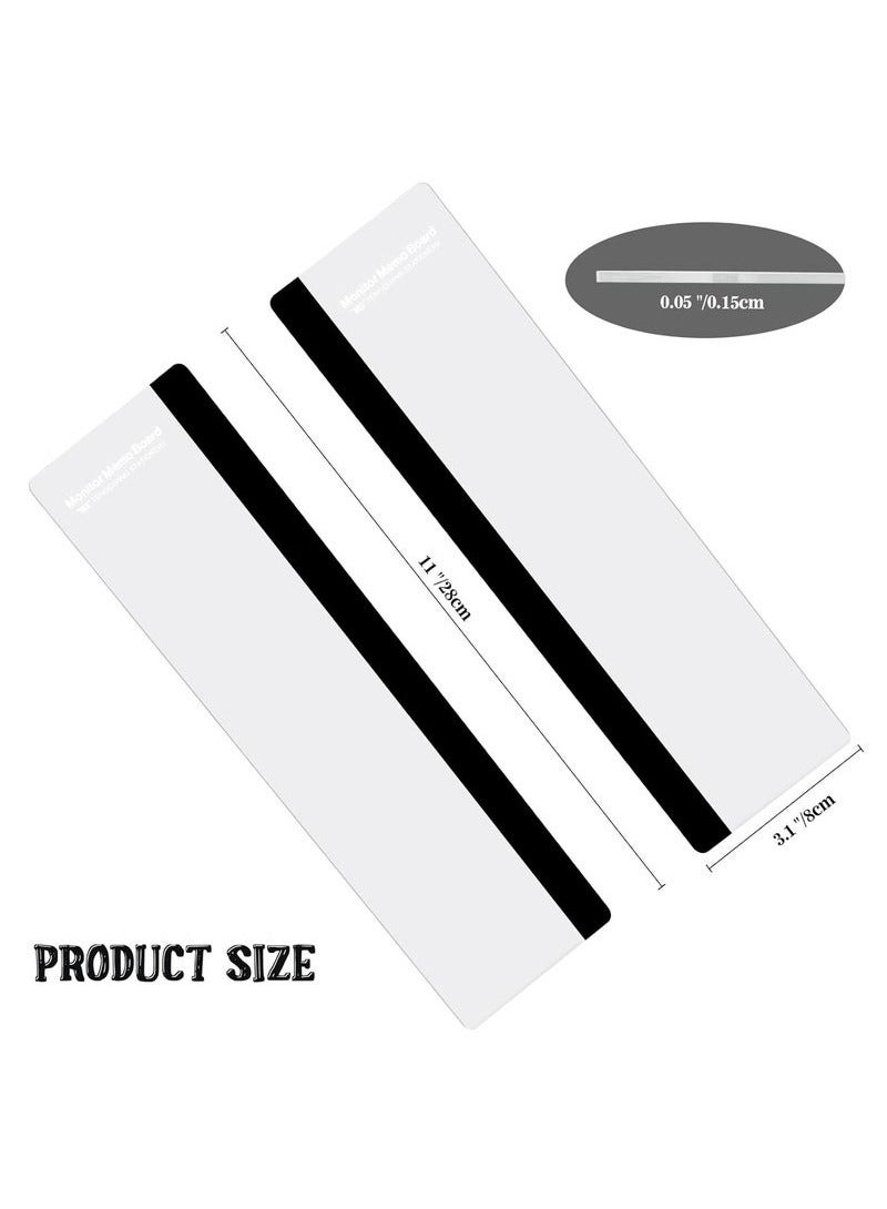2pcs Computer Monitor Memo Board, Office Desk Accessories, Computer Message Board, Office Supplies for Women Men,Computer Sticky Note Holder Home Office Accessories Office Desktop Message Office Decor - Image 2