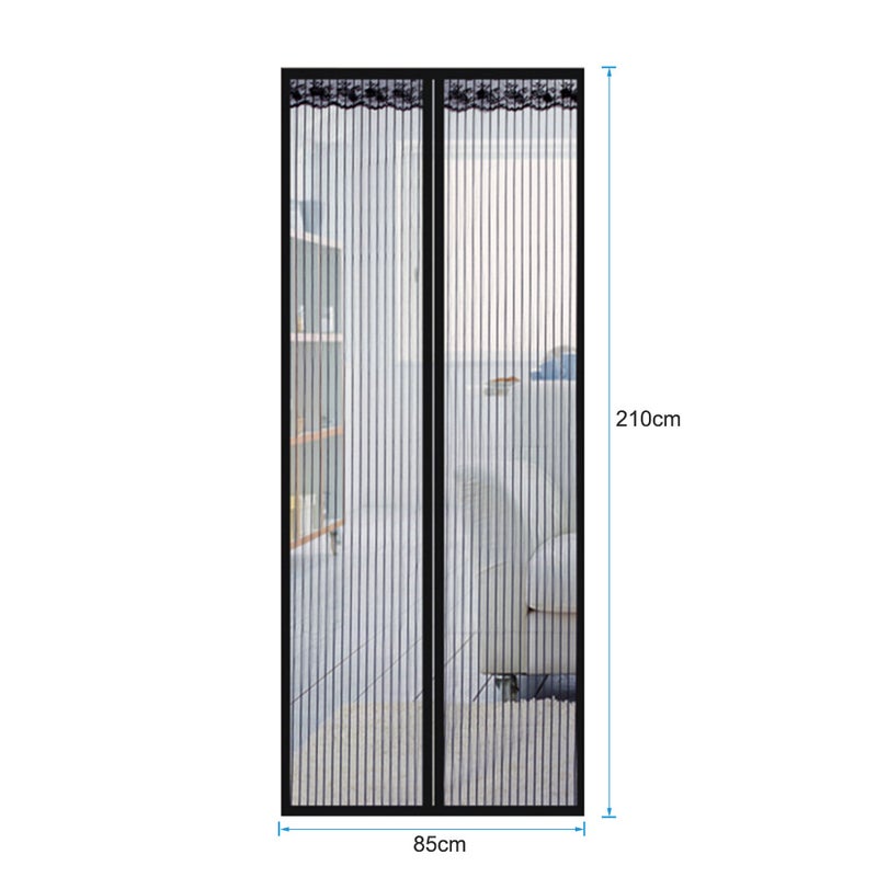 Magnetic Screen Door: High-Density Antioxidant Mesh, Full Frame Magic Tape, No Drilling - Quick Assembly, Silent Magnetic Sealing, Pet-Friendly Mesh Curtain for Home Doorways - Image 1