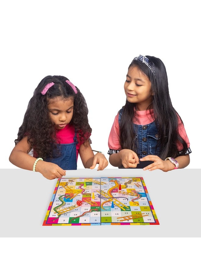 Toysbox Ludo and Snakes & Ladders Big Black Box Classic Board Game to Play with Kids and Adults - Image 5