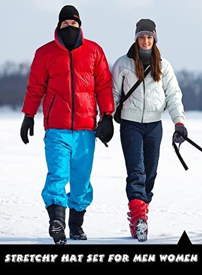 BeFall Woolen Beanie/Skull Cap & Neck Warmer (Muffler) Combo For Winters With InSide Fur | Warm Hat | Hedging Hat Scarf Set | Woolen Cap | Ear Warmer Neck Warmer set (BLACK-MAROON) - Image 5