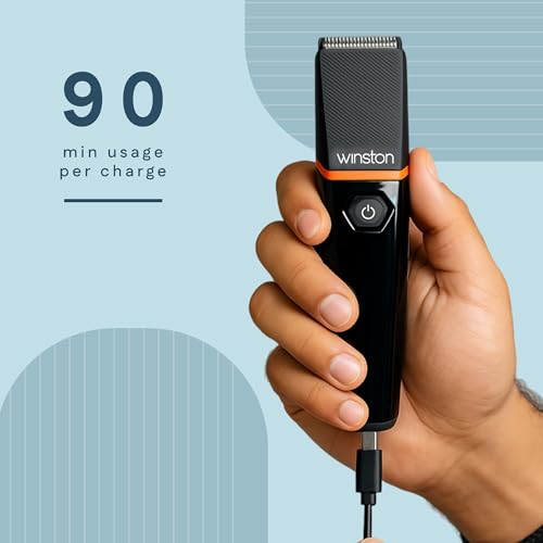 Winston Groom Lite 4 in 1 Grooming Set for Men with 7 Length Attachment Comb, Fast Charging Face, Ear, Nose, Beard, Body Hair Trimmer for Men - Image 5