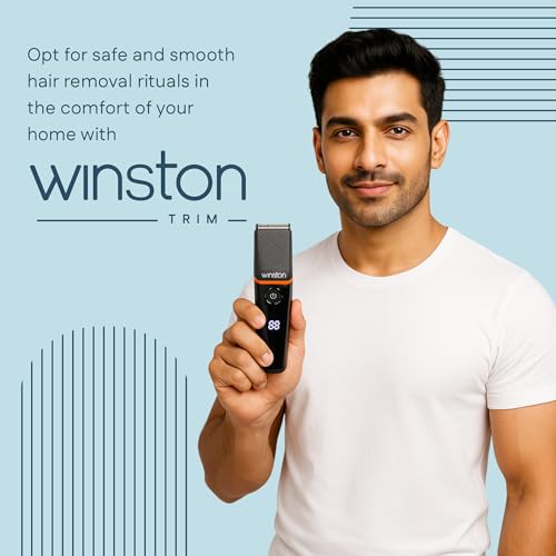 Winston Groom Lite 4 in 1 Grooming Set for Men with 7 Length Attachment Comb, Fast Charging Face, Ear, Nose, Beard, Body Hair Trimmer for Men - Image 2