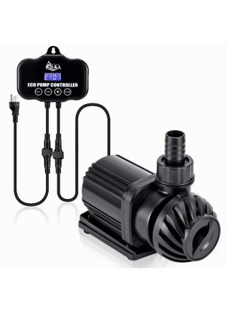 AQQA 800-3200GPH Controllable Water Pump,Circulation Make Wave/Feed Mode/20 Options Flow Adjustable Multifunction Submersible or External Powerful Return Pump for Saltwater & Freshwater - pzsku/ZDB73C7097E8C1B7F4B9AZ/45/_/1737031772/312548d8-0142-46a7-9915-e4c43aa5c193