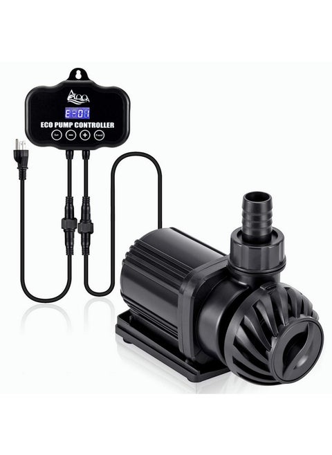 AQQA 800-3200GPH Controllable Water Pump,Circulation Make Wave/Feed Mode/20 Options Flow Adjustable Multifunction Submersible or External Powerful Return Pump for Saltwater & Freshwater