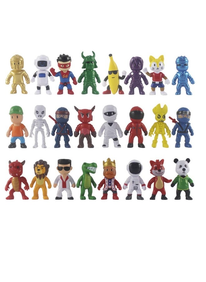 Generic - 24Pcs/Set Stumble Guys Figures, Anime Toyfigure Q Version Action Figure PVC Model Toys Cake Decorations Gift for Kids - Image 1