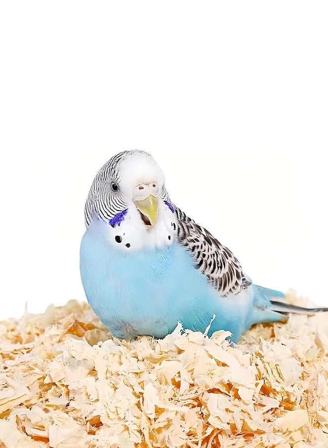 500g Wood Shavings for Bird Bedding - Natural Aspen Soft Low-Dust & Odor-Control Nesting Material for Parakeets Parrots Rabbits Cockatiel for Cages, Nest Boxes, Small Pet Litter - Image 1